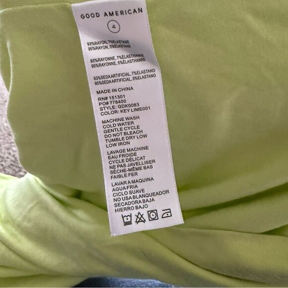 Good American women’s size 4 off the shoulder midi-dress EUC - Picture 8 of 9